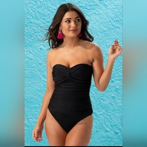Old Navy, Black, tube top, one piece bathing suit